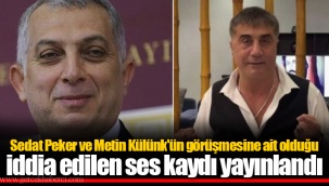 Sedat Peker ve Metin Külünk'ün görüşmesine ait olduğu iddia edilen ses kaydı yayınlandı