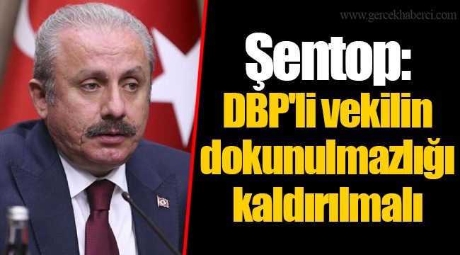 Şentop: DBP'li vekilin dokunulmazlığı kaldırılmalı
