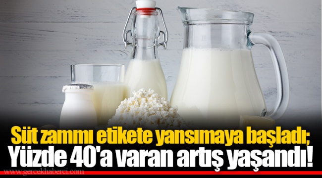 Süt zammı etikete yansımaya başladı; Yüzde 40'a varan artış yaşandı!