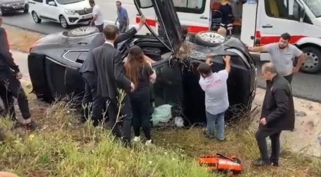 TBMM Başkanı Şentop'un korumaları kaza yaptı!