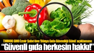 TMMOB GMO İzmir Şube’den ‘Dünya Gıda Güvenliği Günü’ açıklaması: “Güvenli gıda herkesin hakkı!”