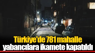 Türkiye'de 781 mahalle yabancılara ikamete kapatıldı