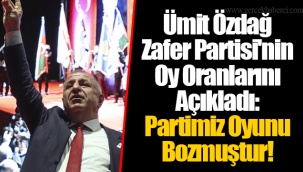 Ümit Özdağ Zafer Partisi'nin Oy Oranlarını Açıkladı: Partimiz Oyunu Bozmuştur!