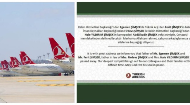 Vefat ilanı THY’deki kadrolaşmayı ortaya çıkardı