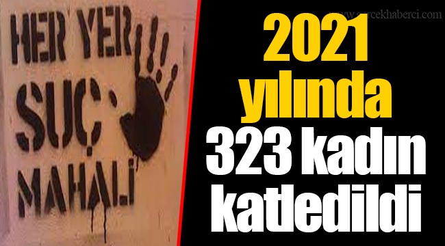 2021 yılında 323 kadın katledildi