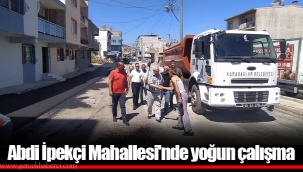 Abdi İpekçi Mahallesi'nde yoğun çalışma