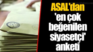 ASAL'dan 'en çok beğenilen siyasetçi' anketi