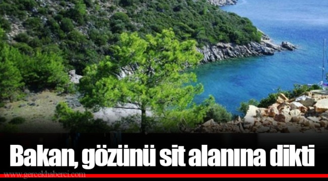 Bakan, gözünü sit alanına dikti