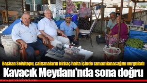 Başkan Selvitopu, çalışmaların birkaç hafta içinde tamamlanacağını vurguladı