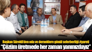 Başkan Sürekli’den oda ve derneklere gönül seferberliği ziyareti
