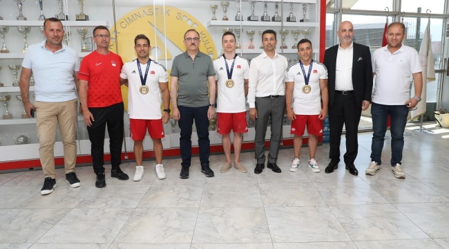 Başkan Sürekli şampiyonlarla buluştu: “Milli cimnastikçilerimizle gurur duyuyoruz”