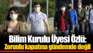 Bilim Kurulu Üyesi Özlü: Zorunlu kapatma gündemde değil