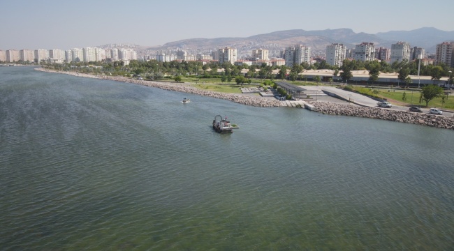 Bostanlı’daki deniz marulu temizliği tamamlandı