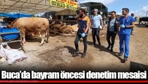 Buca’da bayram öncesi denetim mesaisi