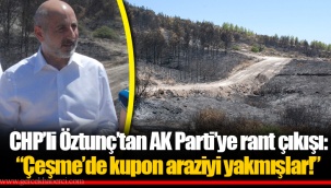 CHP'li Öztunç'tan AK Parti'ye rant çıkışı: