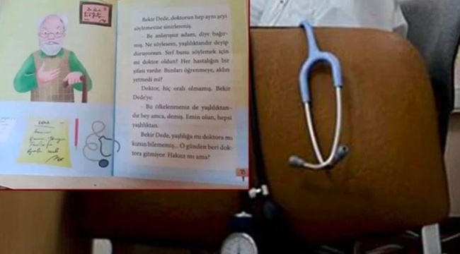 Çocuk kitabında doktorlarla ilgili tepki çeken ifadeler: "Her hastalığın bir şifası vardır, bunları öğrenmeye aklın yetmedi mi?”