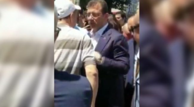 Ekrem İmamoğlu cami çıkışı protesto edildi: Üç kişi gözaltına alındı
