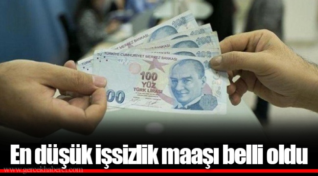 En düşük işsizlik maaşı belli oldu