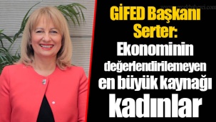 GİFED Başkanı Serter: “Ekonominin değerlendirilemeyen en büyük kaynağı kadınlar”