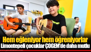 Hem eğleniyor hem öğreniyorlar