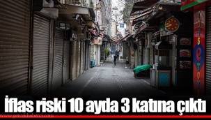 İflas riski 10 ayda 3 katına çıktı