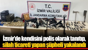 İzmir'de kendisini polis olarak tanıtıp, silah ticareti yapan şüpheli yakalandı