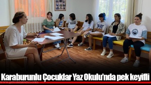 Karaburunlu Çocuklar Yaz Okulu’nda pek keyifli
