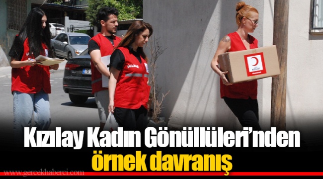 Kızılay Kadın Gönüllüleri’nden örnek davranış