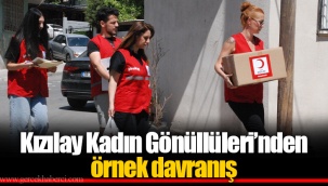 Kızılay Kadın Gönüllüleri’nden örnek davranış