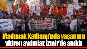 Madımak Katliamı’nda yaşamını yitiren aydınlar, İzmir'de anıldı