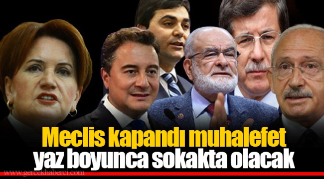 Meclis kapandı muhalefet  yaz boyunca sokakta olacak