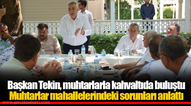 Muhtarlar mahallelerindeki sorunları anlattı