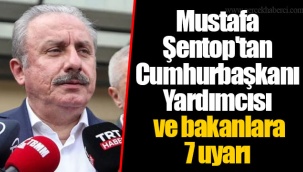 Mustafa Şentop'tan Cumhurbaşkanı Yardımcısı ve bakanlara 7 uyarı