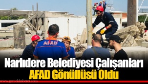 Narlıdere Belediyesi Çalışanları AFAD Gönüllüsü Oldu