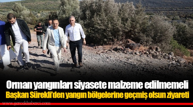 Orman yangınları siyasete malzeme edilmemeli