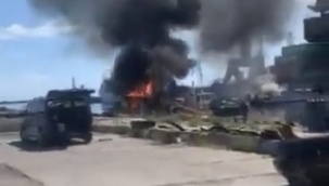 Ruslar yan çizdi: Odessa Limanı'nı seyir füzeleriyle vurdu