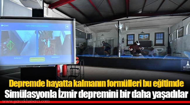 Simülasyonla İzmir depremini bir daha yaşadılar