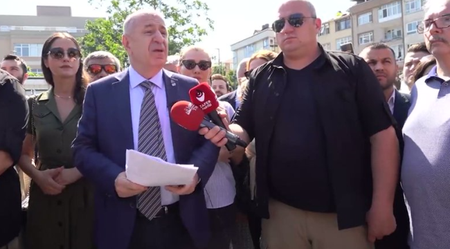 Ümit Özdağ: Polislere suçlulardan özür diletilmiş, kelepçe takan bir polis ve bekçi açığa alınmıştır