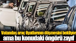 Vatandaş araç fiyatlarının düşmesini bekliyor ama bu konudaki öngörü zayıf