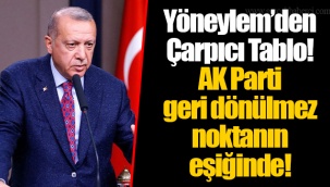 Yöneylem’den Çarpıcı Tablo! AK Parti Geri Dönülmez Noktanın Eşiğinde!