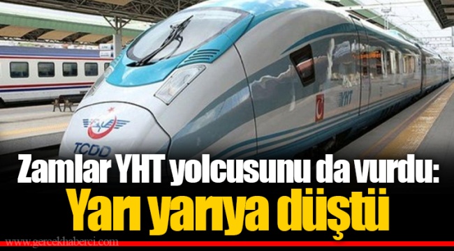 Zamlar YHT yolcusunu da vurdu: Yarı yarıya düştü