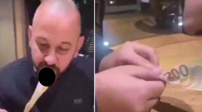 200 Euro ile sigara yaktılar