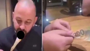 200 Euro ile sigara yaktılar