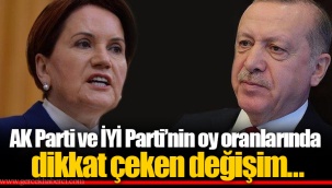 AK Parti ve İYİ Parti’nin oy oranlarında dikkat çeken değişim…