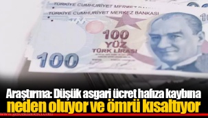 Araştırma: Düşük asgari ücret hafıza kaybına neden oluyor ve ömrü kısaltıyor