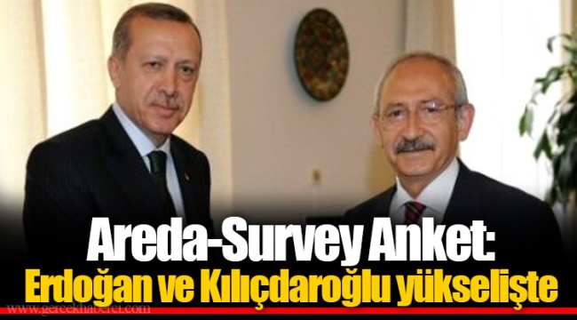 Areda-Survey Anket: Erdoğan ve Kılıçdaroğlu yükselişte