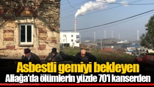 Asbestli gemiyi bekleyen Aliağa'da ölümlerin yüzde 70'i kanserden