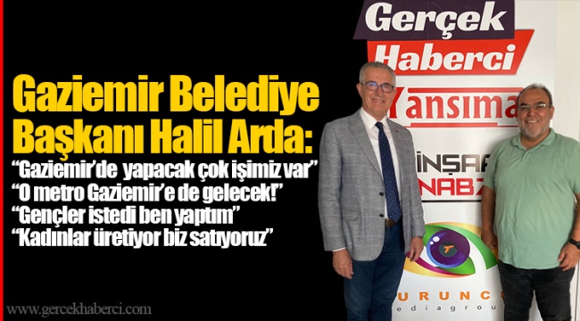 Başkan Arda'dan 2'nci dönem sinyali: "Gaziemir'de yapacak çok işimiz var"