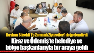 Başkan Sürekli ‘Eş Zamanlı Ziyaretleri’ değerlendirdi