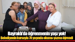 Belediyenin kursuyla 78 yaşında okuma-yazma öğrendi